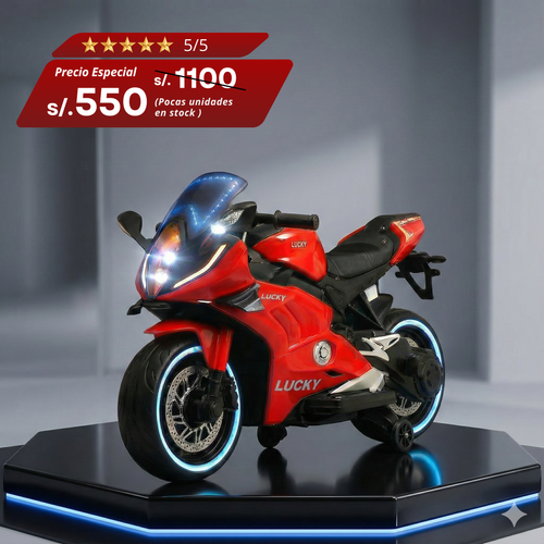 Moto Eléctrica Futurista Led