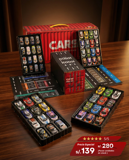 Carros deportivos con garaje y pista incluida: edicion limitada