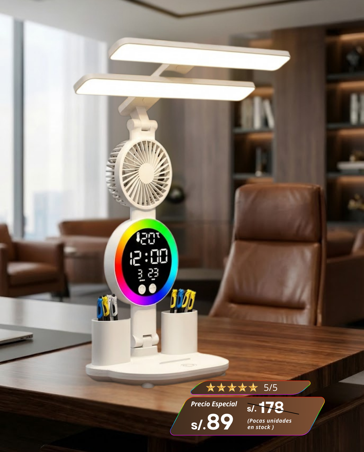 Lámpara LED Escritorio Todo en Uno