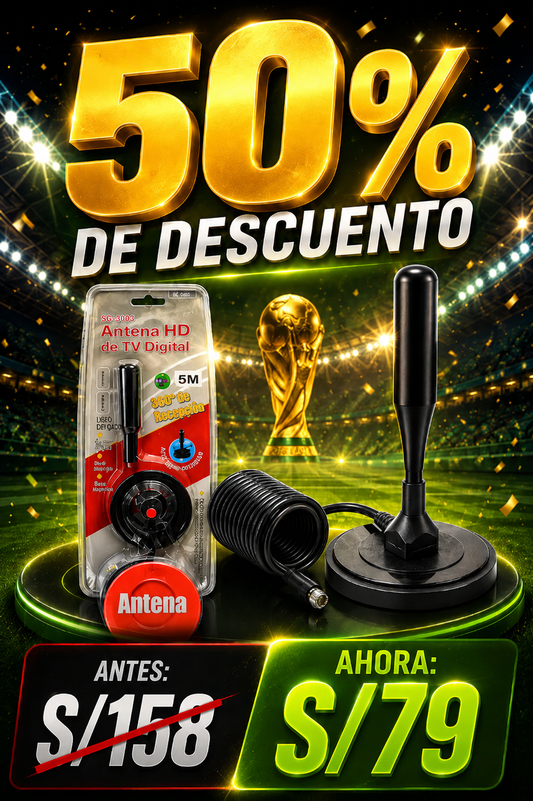 Antena TV Digital HD 360° | Más Canales Gratis y Full HD Para El Mundial 2026