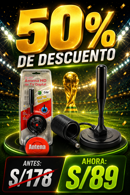 Antena TV Digital HD 360° | Más Canales Gratis y Full HD Para El Mundial 2026