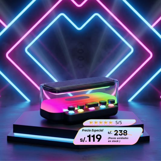 Bocina Bluetooth RGB Portátil