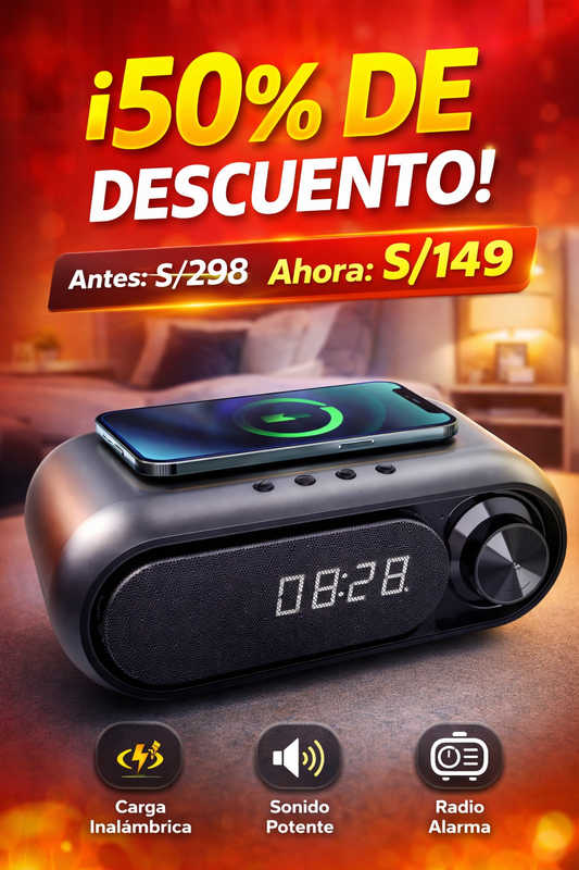 SoundMaster 360: Parlante Inteligente con Carga Inalámbrica