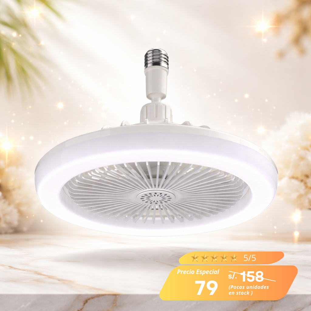 FOCO VENTILADOR- 3 NIVELES-85% AHORRO DE ENERGÍA
